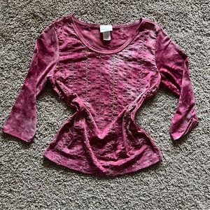 Fashion Bug Pink Y2K Tie Dye Long Sleeve